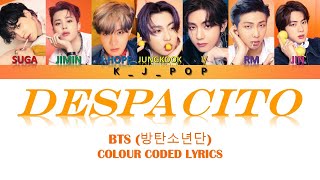 BTS - DESPACITO - Colour Coded Lyrics [AI Cover] @shimixia