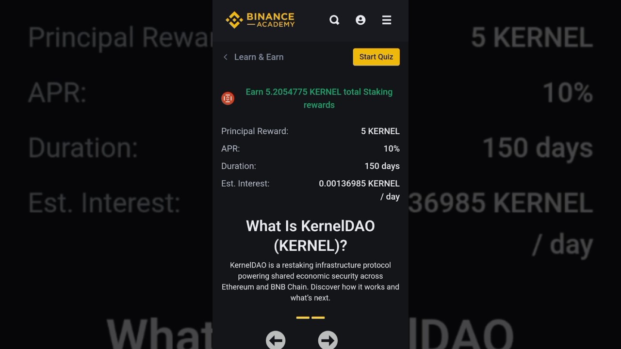 Binance KERNEL Quiz Answers ✅ | Learn & Earn KernelDAO | 2025 Learn & Earn Quiz