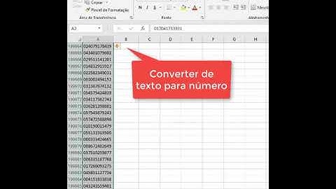Como converter texto em número de uma forma muito mais rápida no Excel
