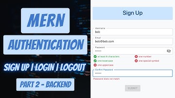 MERN Authentication Tutorial #2: The Backend | NodeJS, Express, MongoDB