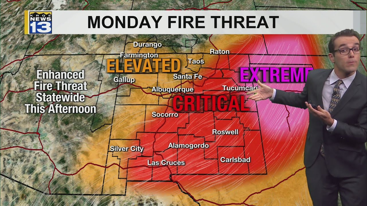 Mostly dry and still gusty weather around New Mexico - YouTube