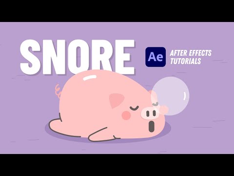 Snoring Character Animation - After Effects Tutorial #37