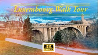 Luxembourg Walk Tour Part1 4K