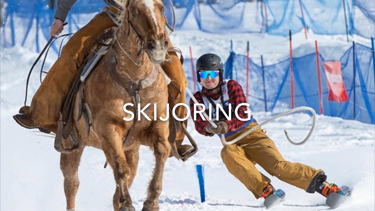 UTAH SKIJORING- Epic Horse & Ski Race - YouTube