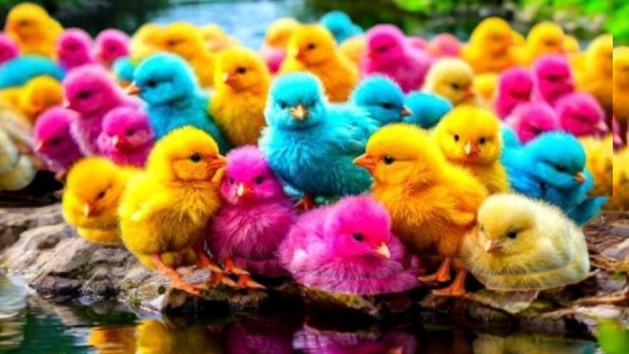 Catch Color Chicken, Cute Chicken, Rainbow Chicken, Rabbit, Duck, Cute Animals