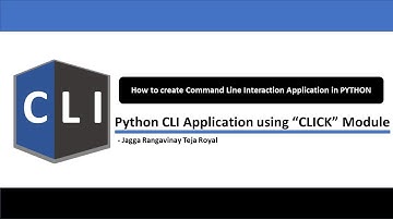 [3] Build Powerful CLI Apps in Python with Click | Command-Line Tools Step-by-Step | Vinay Jagga