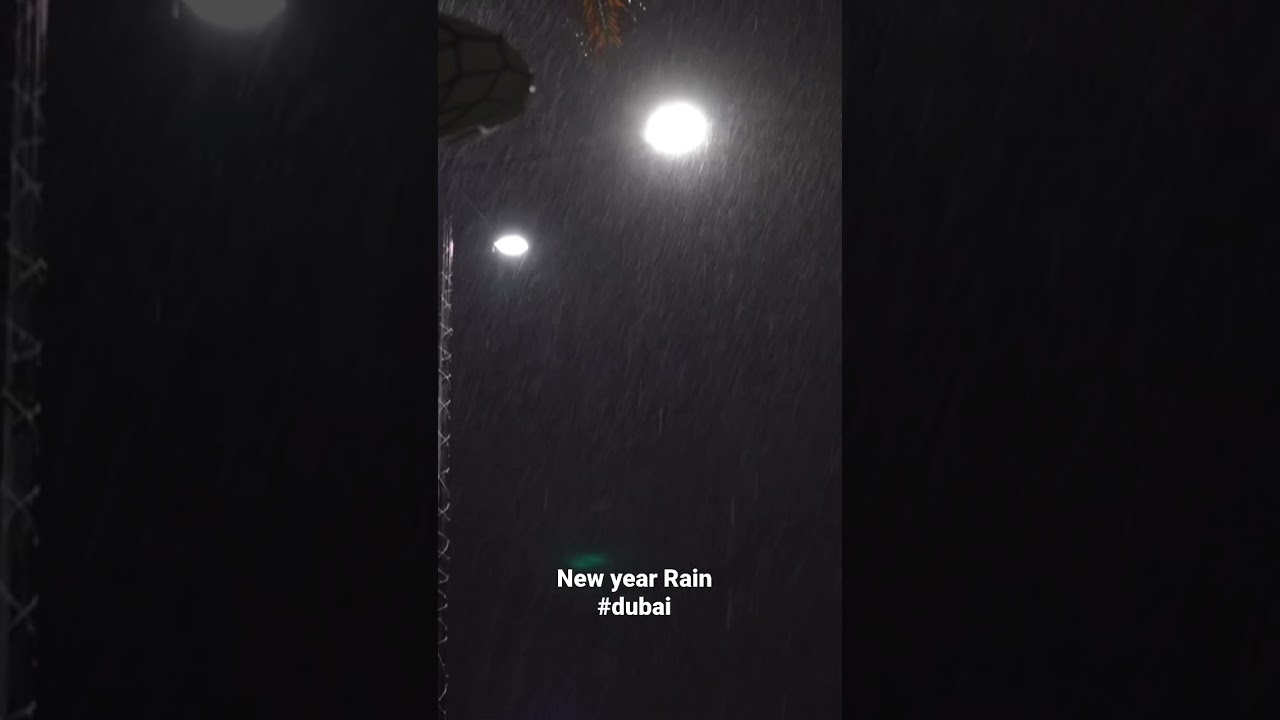 Rain on New Year’s Day in dubai after 1.5 years  