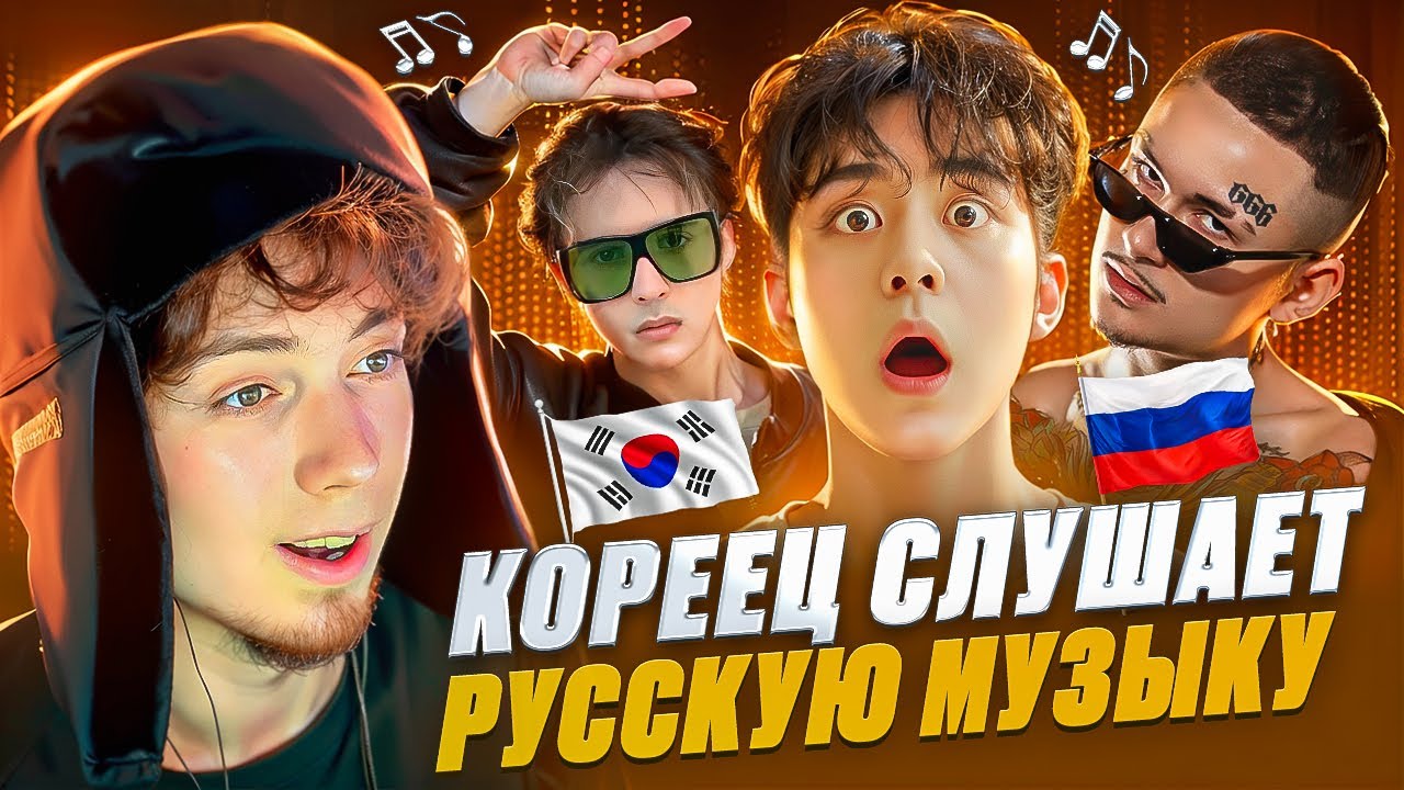 Кореец Слушает Русскую Музыку MORGENSHTERN, SLAVA MARLOW, ДОРА, МОЛЛИ, ВИТАС, Иностранцы