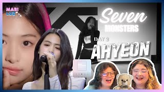Seven Monsters || Day 2 AHYEON 🧸 || Sisters react