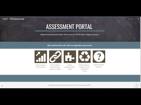 Navigating the FLCC Assessment Portal