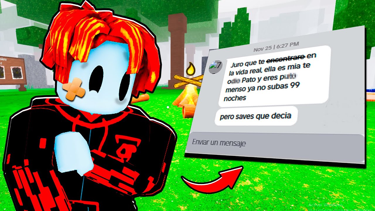 Un SEGUIDOR me AMENAZÓ por subir 99 NOCHES en el BOSQUE ROBLOX...