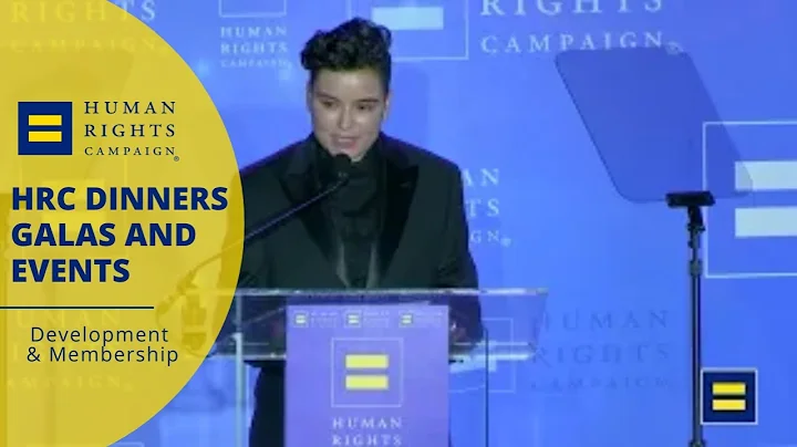 Emily Rios Receives the HRC Visibility Award at th...