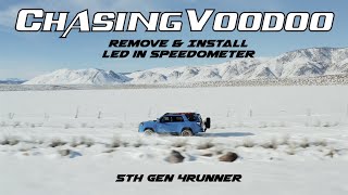 Remove &amp; Open Speedometer for Freedom Locker LED - 5th Gen 4Runner