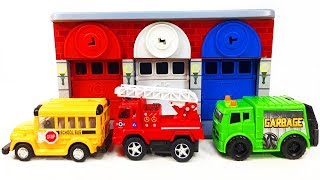 Learn Colors Utility Vehicles Melissa and Doug Toy Surprises Keys and Rescue Garage Bunny Bear Toys