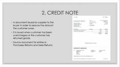 What are the types of Source Documents?