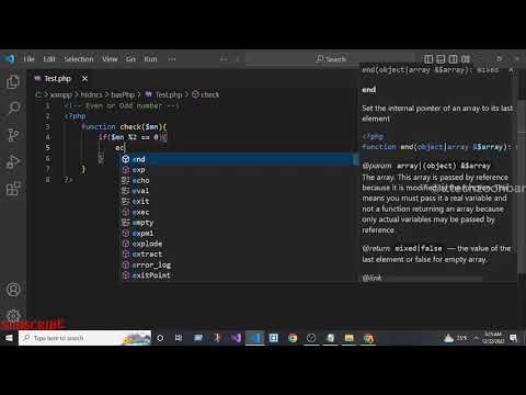 Php Program to Check Whether a Given Number is Even or Odd