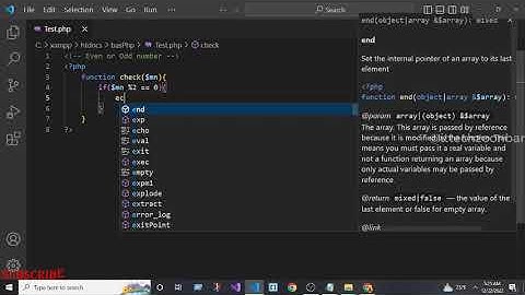 Php Program to Check Whether a Given Number is Even or Odd