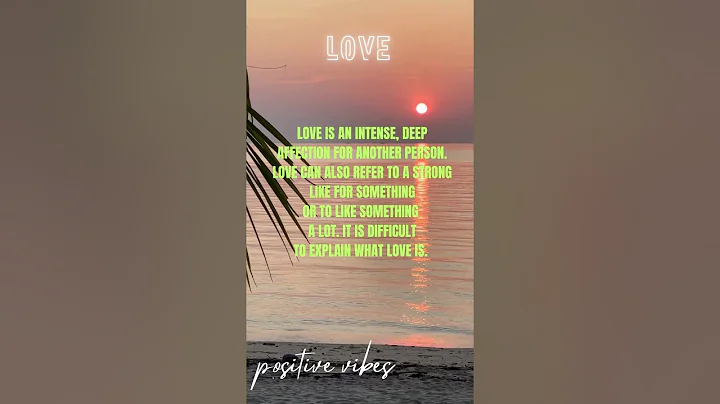 LOVE MEANING - WHAT IS LOVE? - ENGLISH DICTIONARY