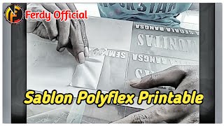 Sablon Kaos Bahan Polyflex Printable