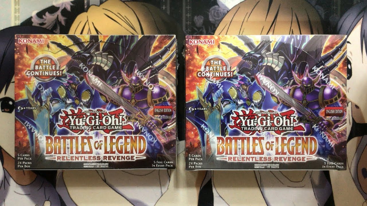 Opening Two Battles of Legend Relentless Revenge Yugioh Booster Boxes