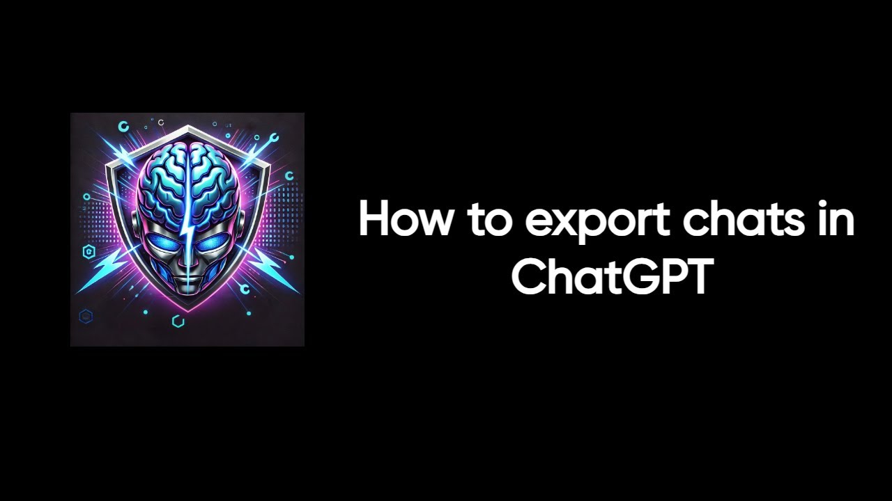 How to export chats in ChatGPT - YouTube