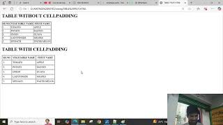 HTML TABLE CREATE | LESSON 3 | HTML WEB DESIGNING | CSS | JAVASCRIPT