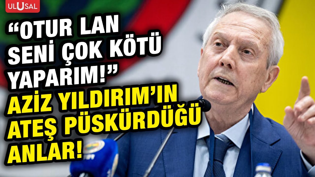 Fenerbahçe'de olaylı divan! Aziz Yıldırım'ın öfkelendiği anlar kameralara böyle yansıdı!