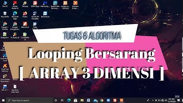 Looping Bersarang, Membuat (ARRAY 3 Dimensi) menggunakan java Netbeans.