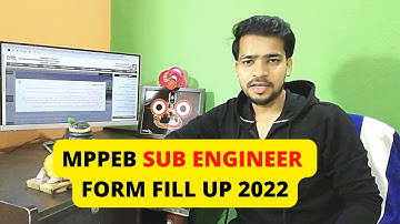 MPPEB SUB ENGINEER 2022 | MPPEB SUB ENGINEER FORM FILL UP 2022 | MPPEB FORM FILL UP 2022