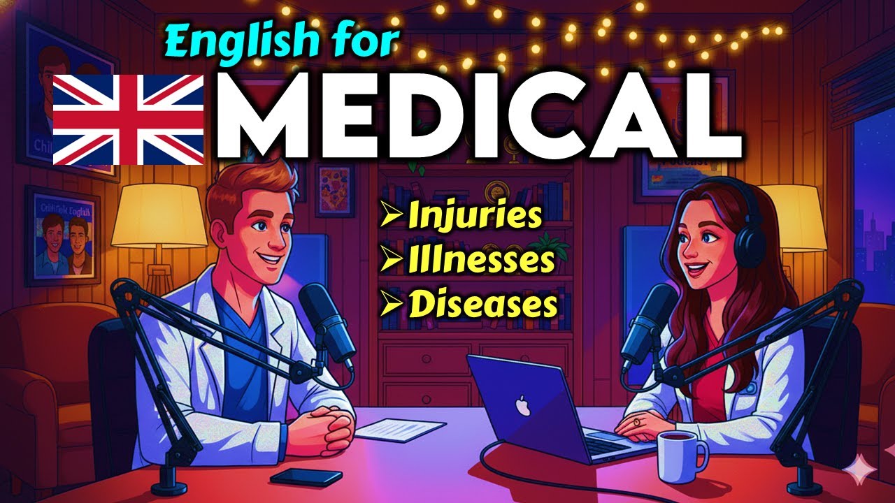 Медицинский английский для начинающих: травмы, болезни и заболевания, объясненные простым языком.