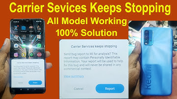Carrier Services Keeps Stopping | Redmi 9 Power Carrier Services Keeps Stopping Problem Solution