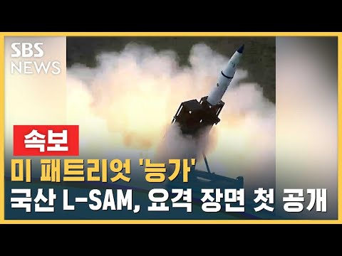 속보 미 패트리엇 능가 국산 L SAM 요격 장면 첫 공개 SBS 