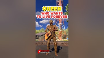 Queen Who Wants to Live Forever played on Acoustic Guitar in Rust Instruments | Short Gameplay Video