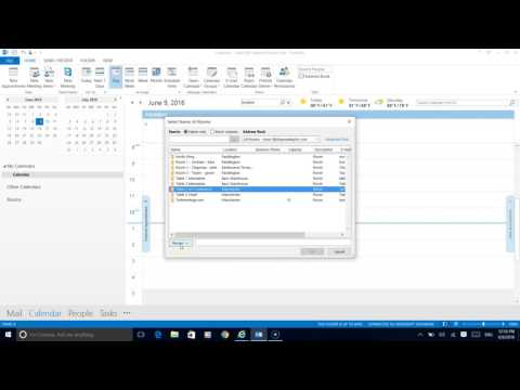 How to view a meeting room calendar