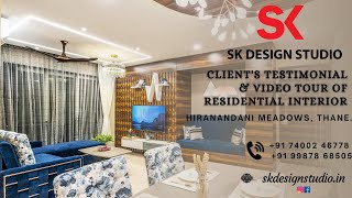 Client's Testimonial &Video Tour of Residential Interior at Hiranandani Meadows | S.K. Design Studio screenshot 5