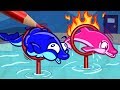 Pencilmate's Aquarium SPLASH! | Animated Cartoons Characters | Animated Short Films