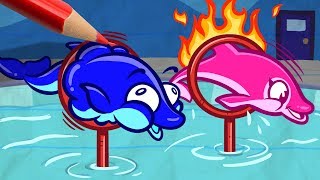 Pencilmate's Aquarium SPLASH! | Animated Cartoons Characters | Animated Short Films