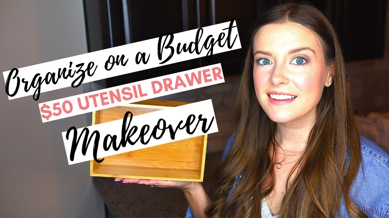 Organize on a Budget: $50 Utensil Drawer Organization - YouTube