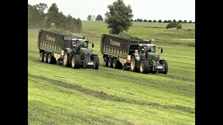 LU Blunk 2x Ladewagen mit Fendt im zweiten Schnitt / 2x loader wagons with Fendt in the second cut