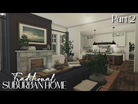 BLOXBURG: Traditional Suburban Home | Part two