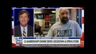 Juan desmarais owns primo's barbershop. patronize his business if you
live near vacaville, ca. from tucker carlson tonight, 1 may 2020