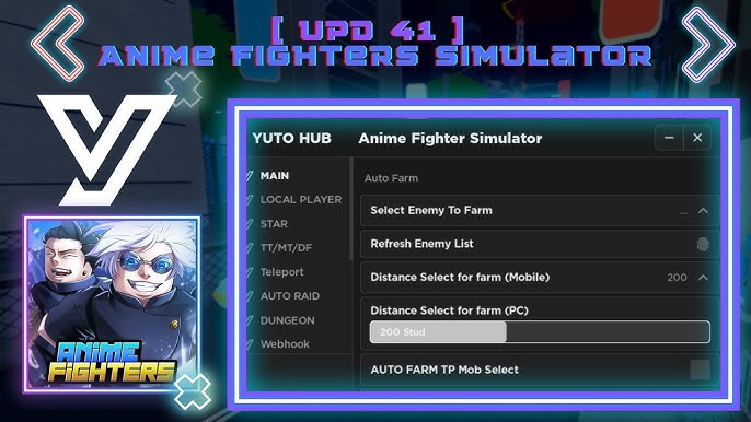 BEST Script [Update 40] Anime Fighters Simulator MANY FEATURE