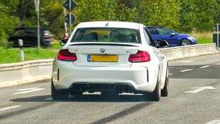 BMW M2 F87 with M Performance Exhaust - BURNOUTS and POWERSLIDES!