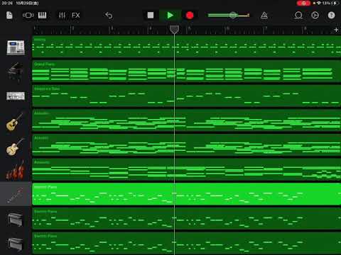 【GarageBand】夜撫でるメノウ