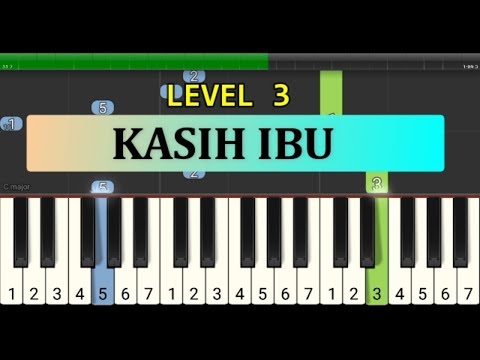 Melodi Piano Lagu Kasih Ibu - Piano Grade 3 - Instrumental Lagu Anak Anak Indonesia