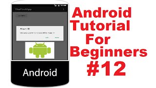 Android Tutorial for Beginners 12 # Android Alert Dialog Example