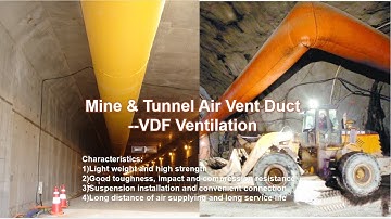 DFV Ventilation Mine & Tunnel Ventilation Flexible Duct Air Vent Pipe Construction Accessories