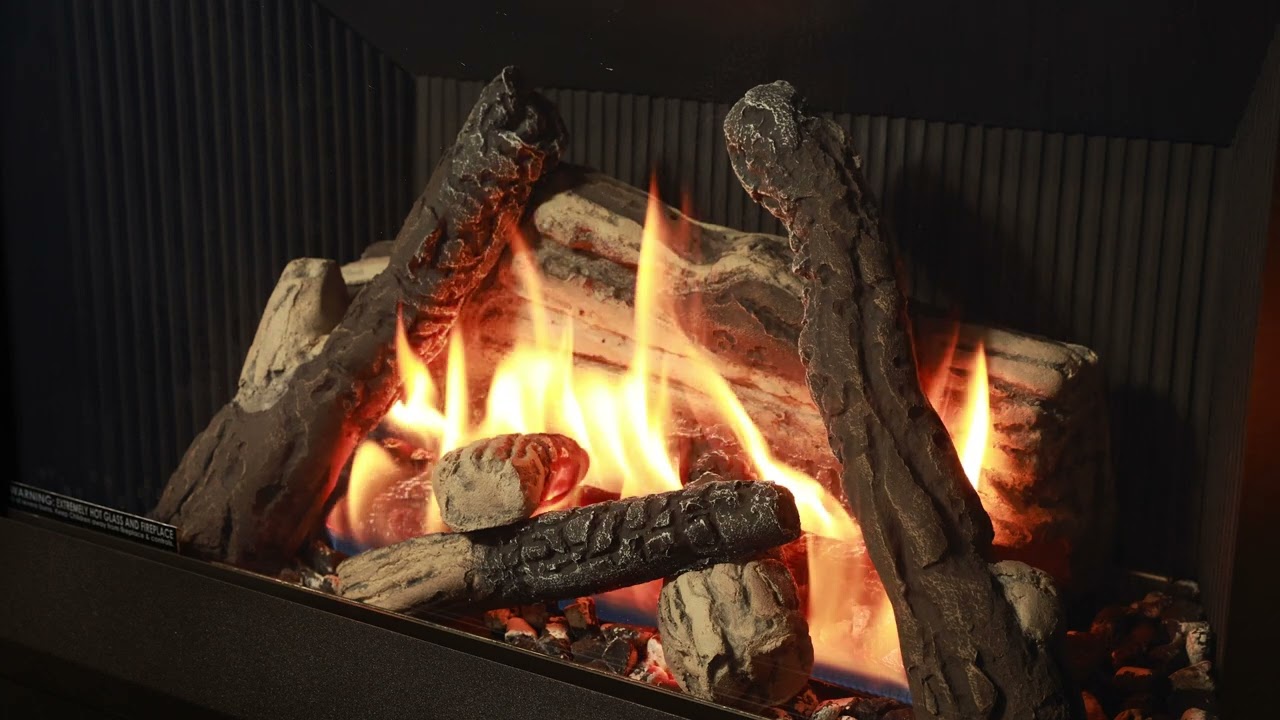 Traditional Logs & Fluted Black Liner | Valor Horizon 534V Gas