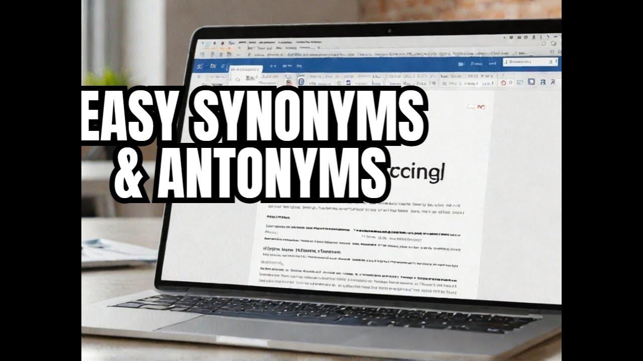 Find the synonym in the text. To find synonyms. thesaurus.