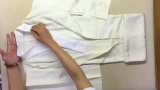 着物 長襦袢のたたみ方(How to fold up a kimono, "long undergarment"【NAGAJYUBAN】)